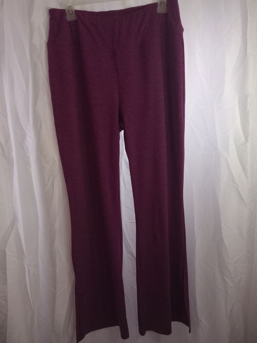 Live Well Lifestyle Women's Plum Wide-Leg Track Pants
